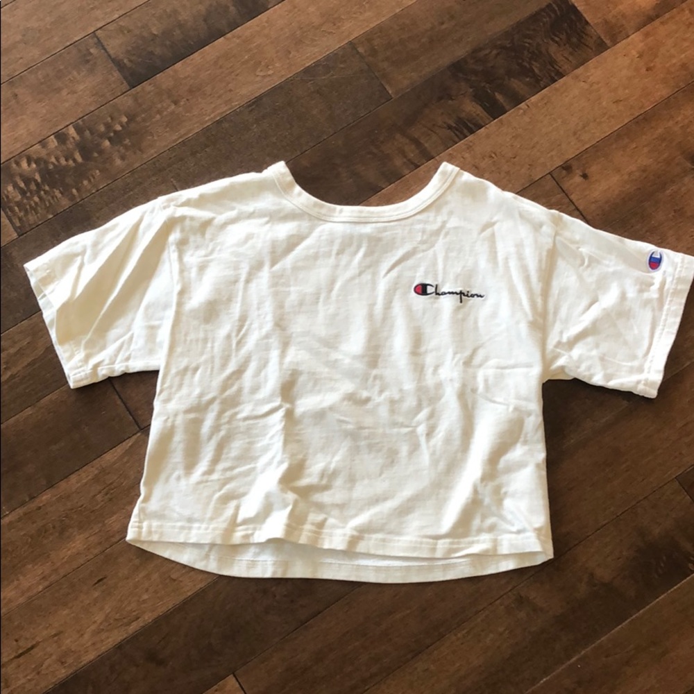 champion women’s boxy crop tee